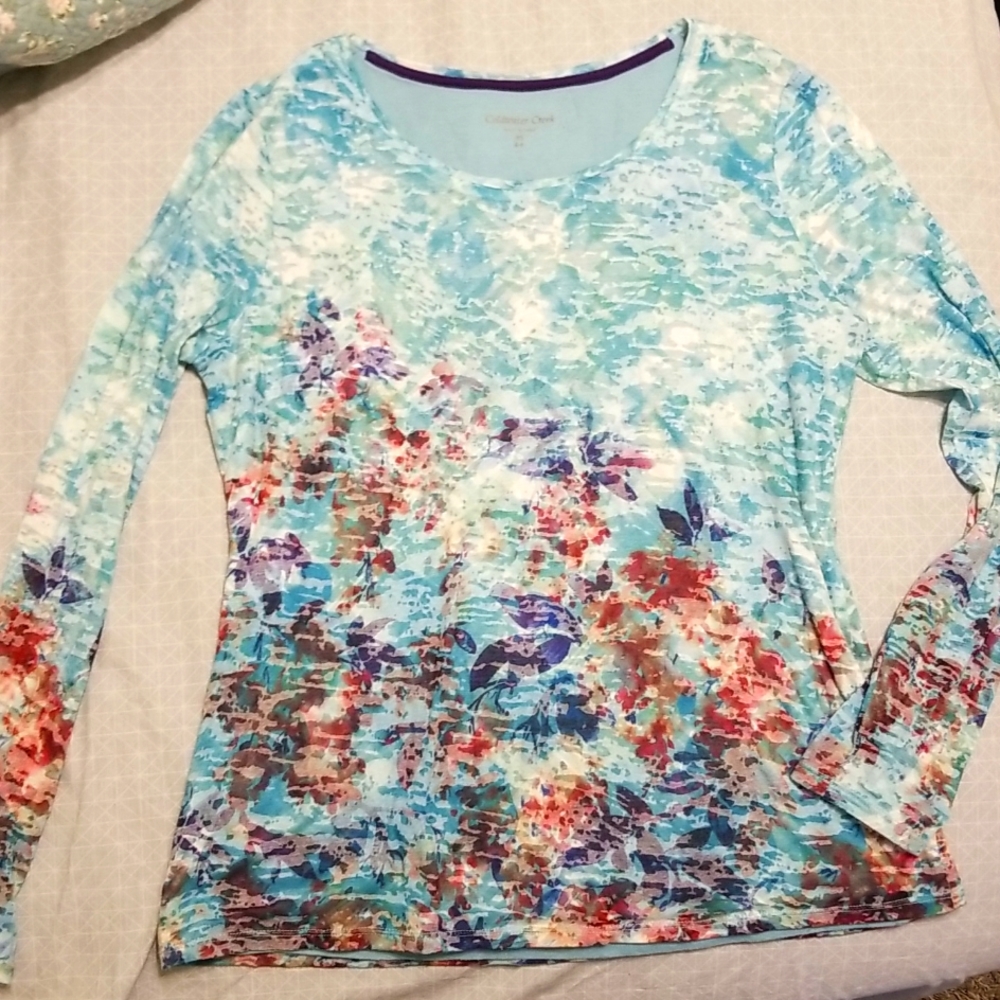 Long sleeved 'watercolor' shirt